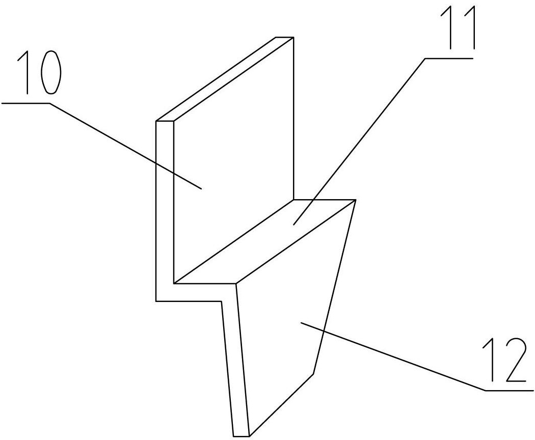 Back hanging piece for installing decorative inorganic tetrafluoromethane veneer and construction method of back hanging piece