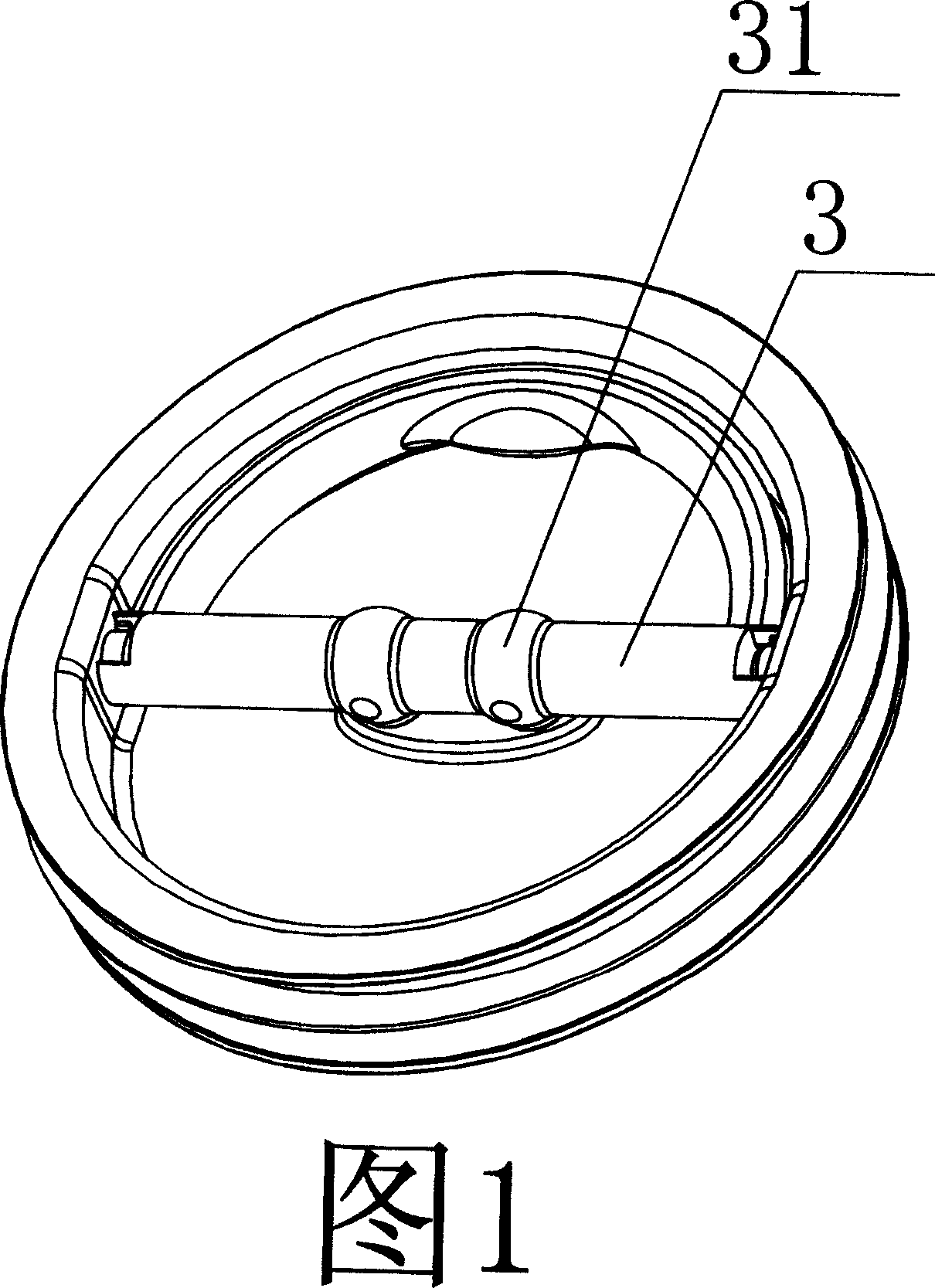 Sealed tank gas-discharging lid