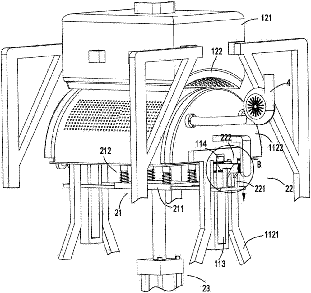 Liftable cleaning type dyeing equipment