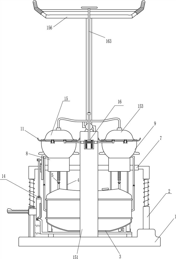 A self-spraying foot washing and disinfection device