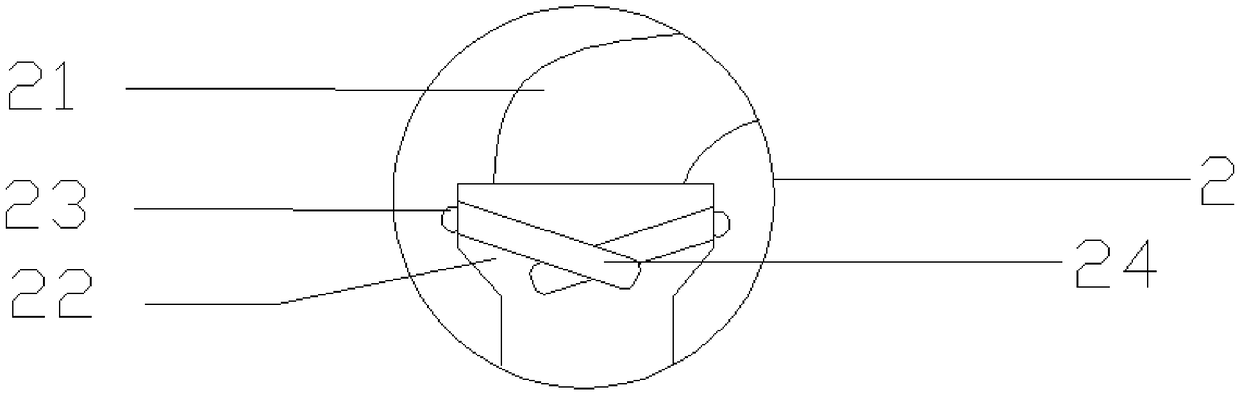 Multi-stage crushing device of powder coating