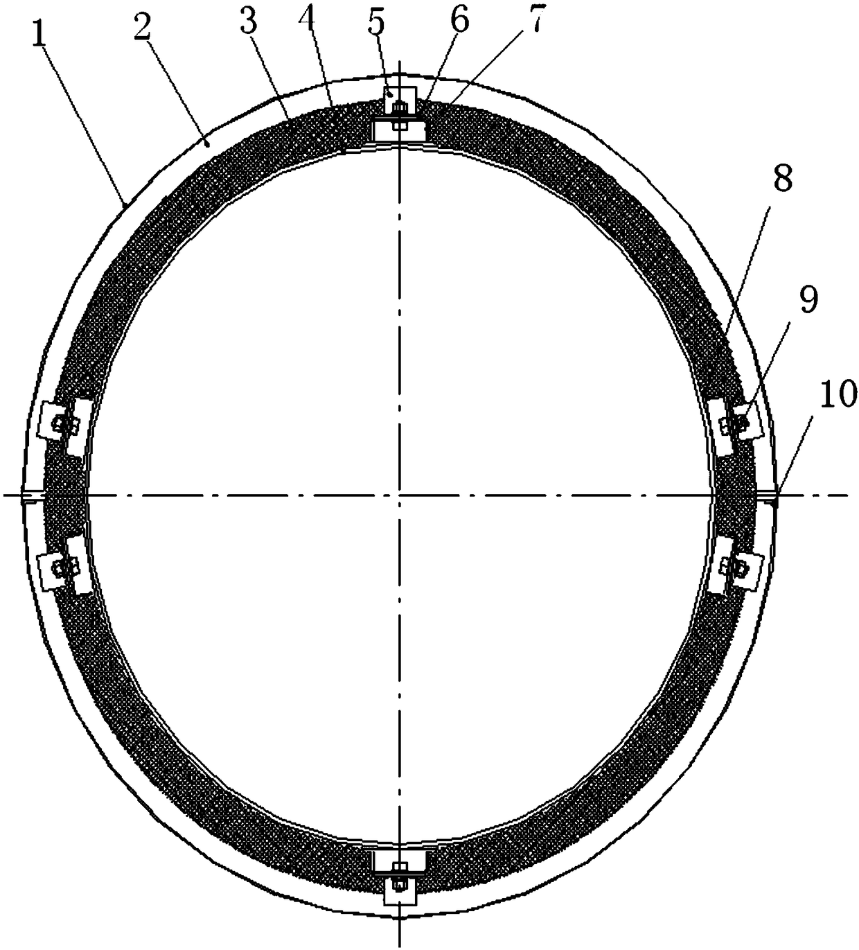 Detachable thermal insulation device for railway tank car