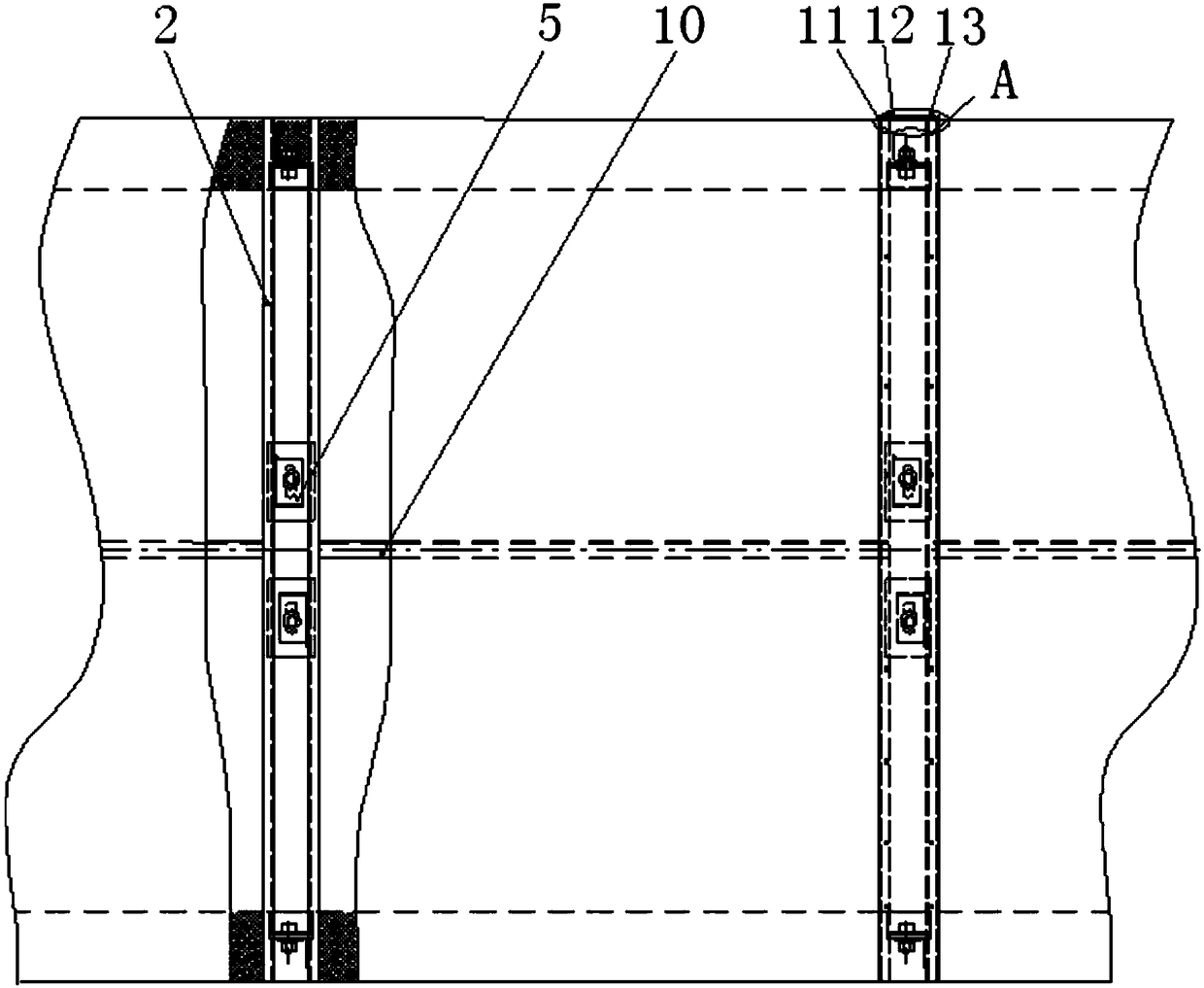 Detachable thermal insulation device for railway tank car