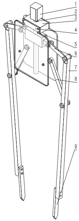 Plug seedling taking device driven by motor