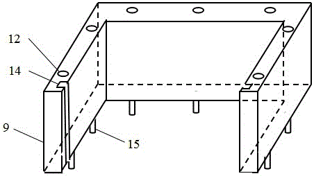 Karst cave penetrating type foundation pile ultimate bearing capacity model test system and test method