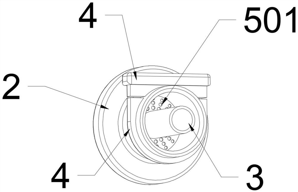 Industrial coating spraying device with purification function