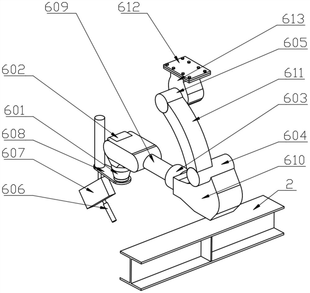 Automatic welding machine and welding method for steel structural parts