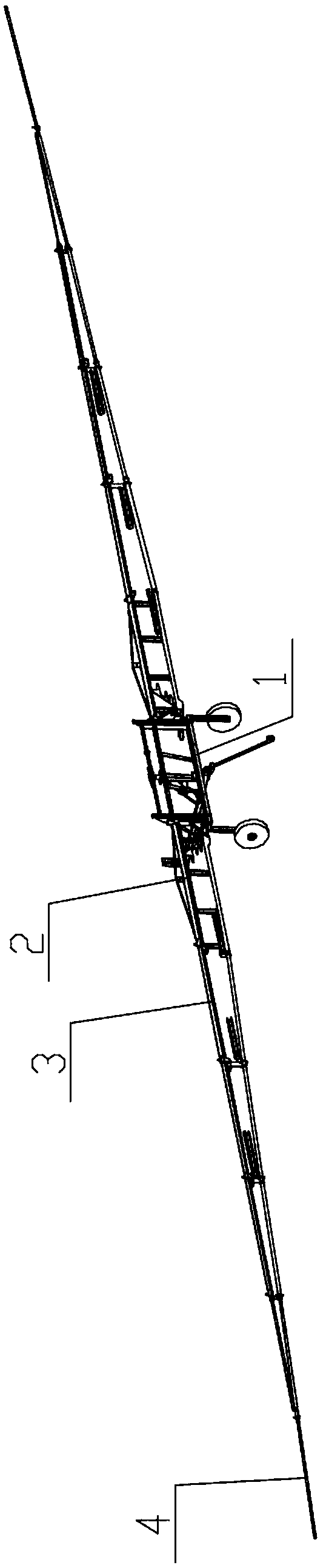 Use method of truss type sprinkler wagon