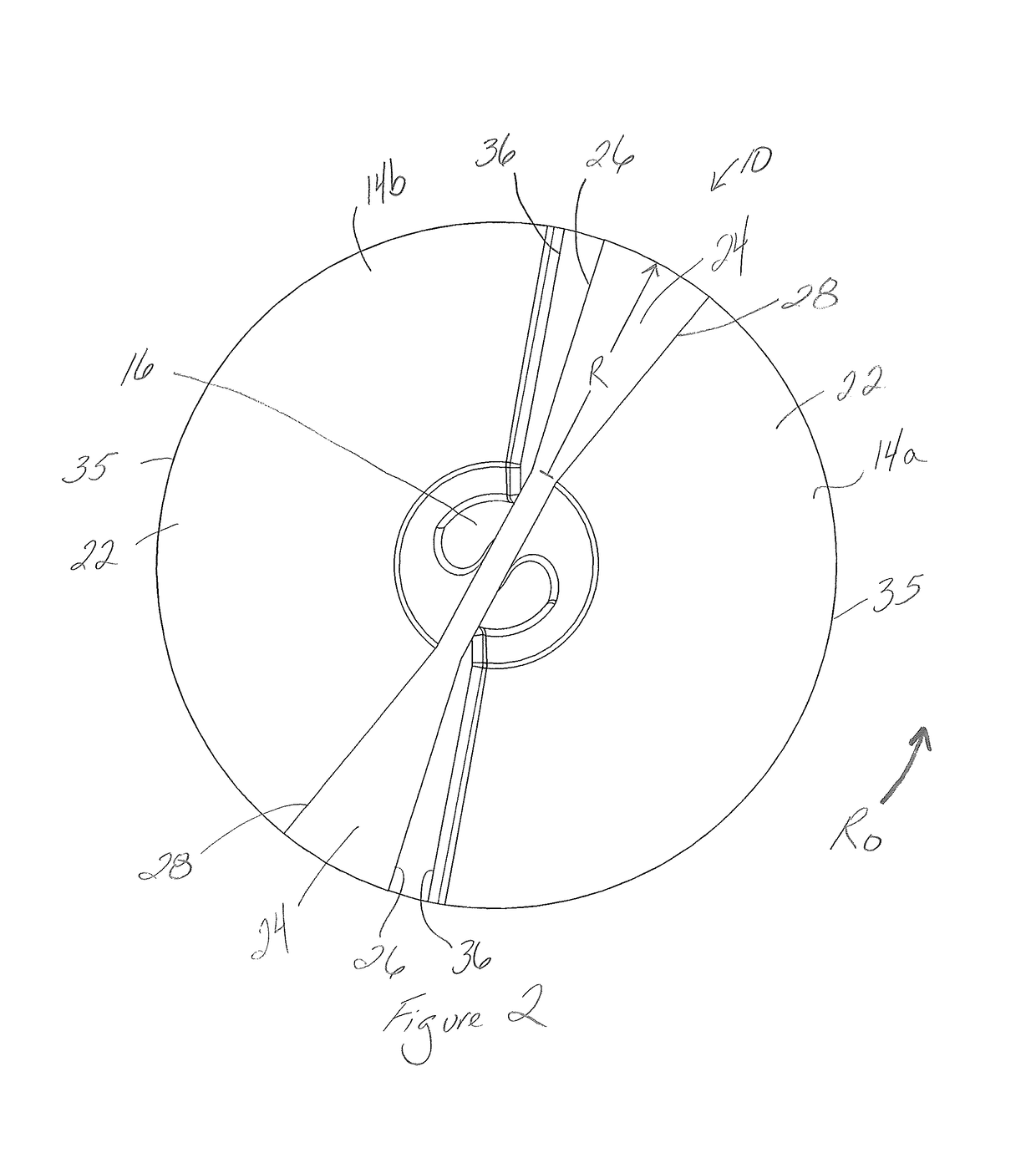 Radial impeller and casing for centrifugal pump