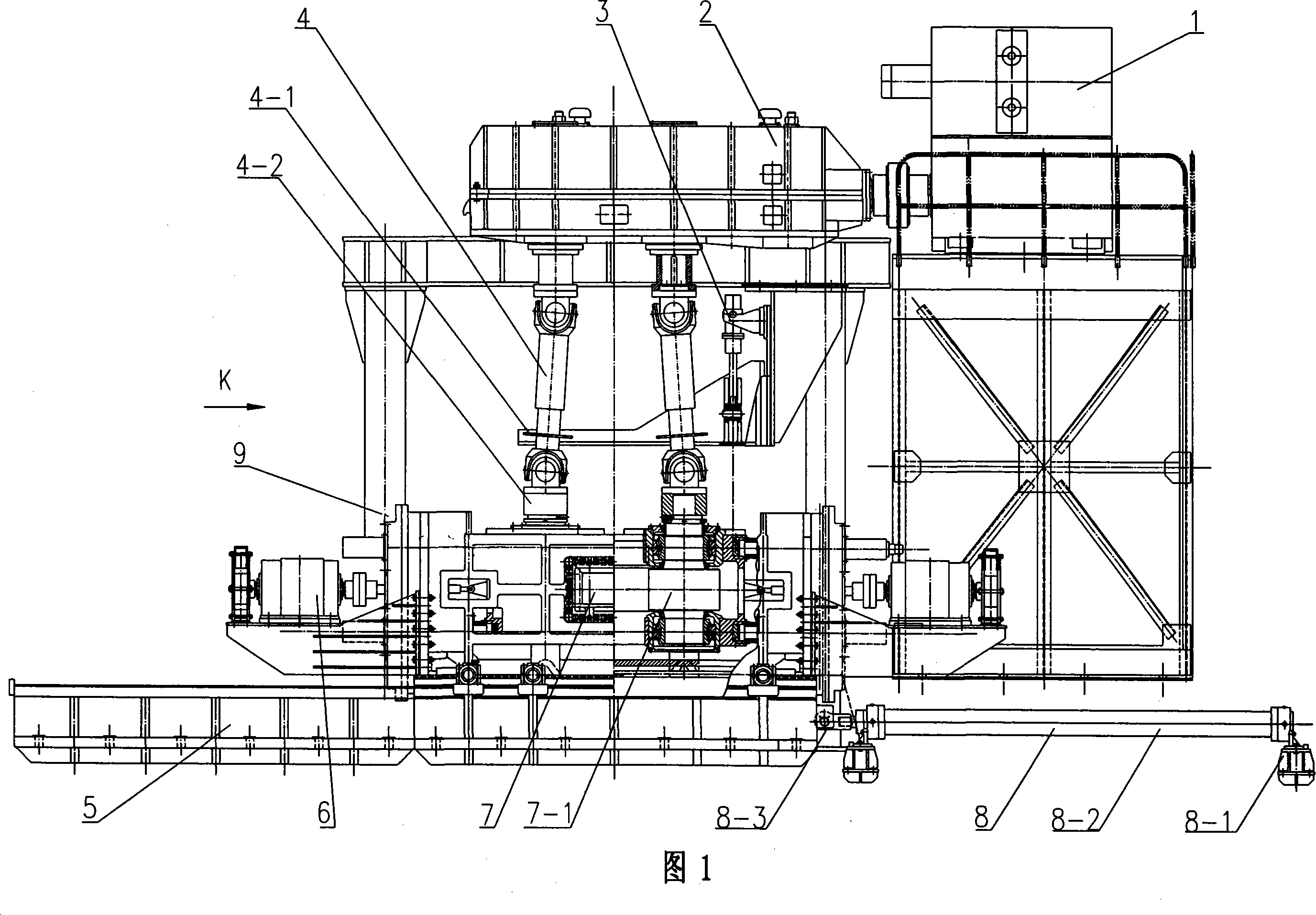 Rough rolling vertical roller mill