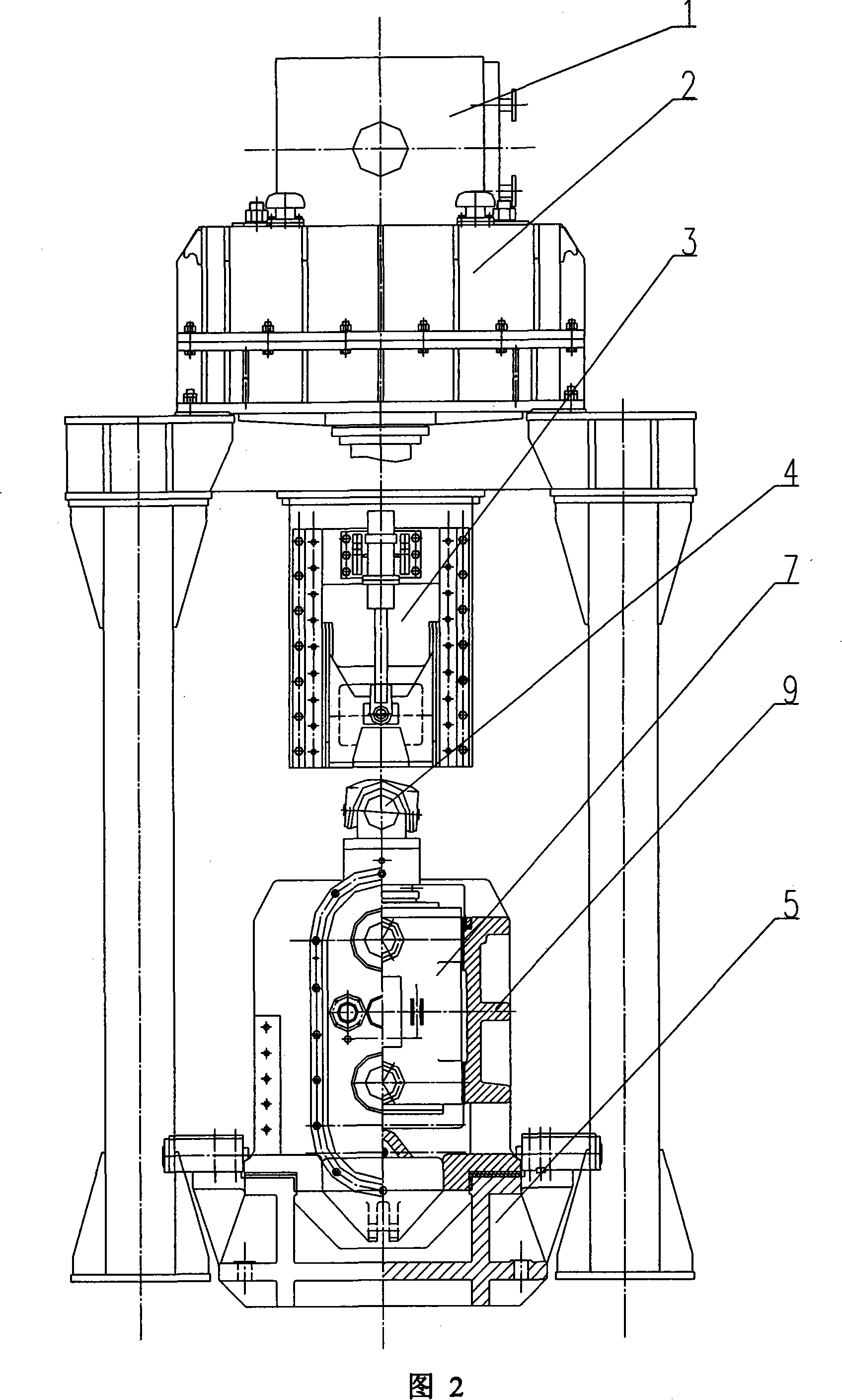 Rough rolling vertical roller mill