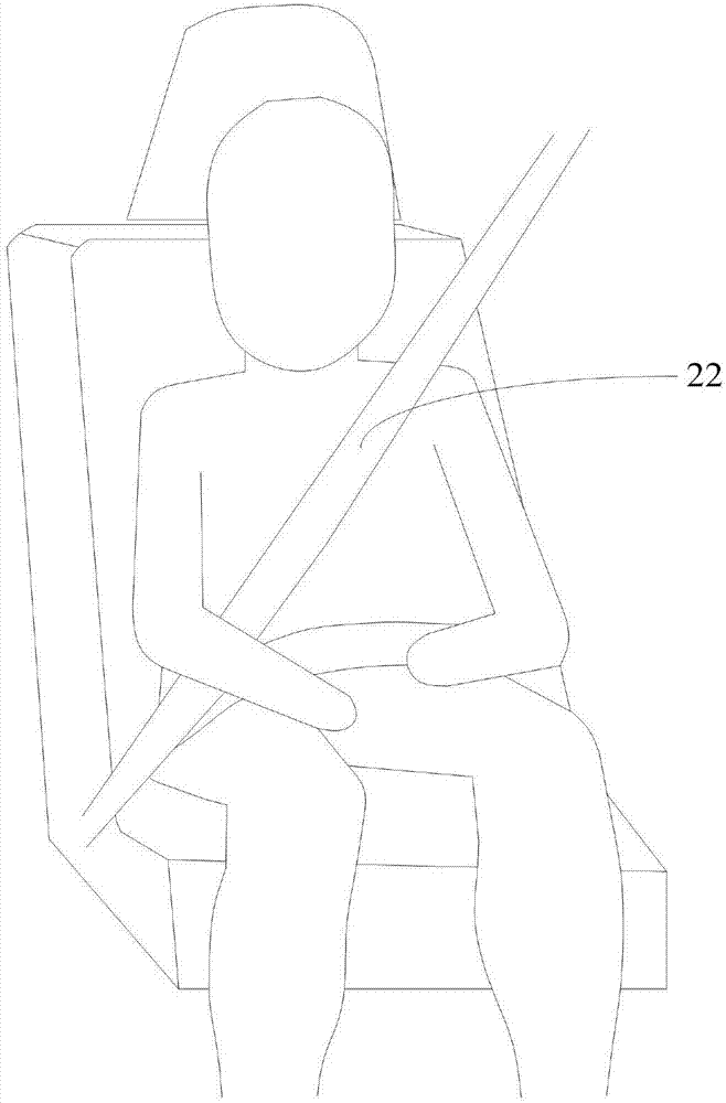 Remote monitoring device, system and method for recognition of seat occupying and safety belt buckling in automobile