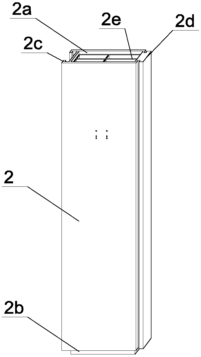 A beamless hollow floor-cavity concrete-filled steel tube shear wall composite structure system and method