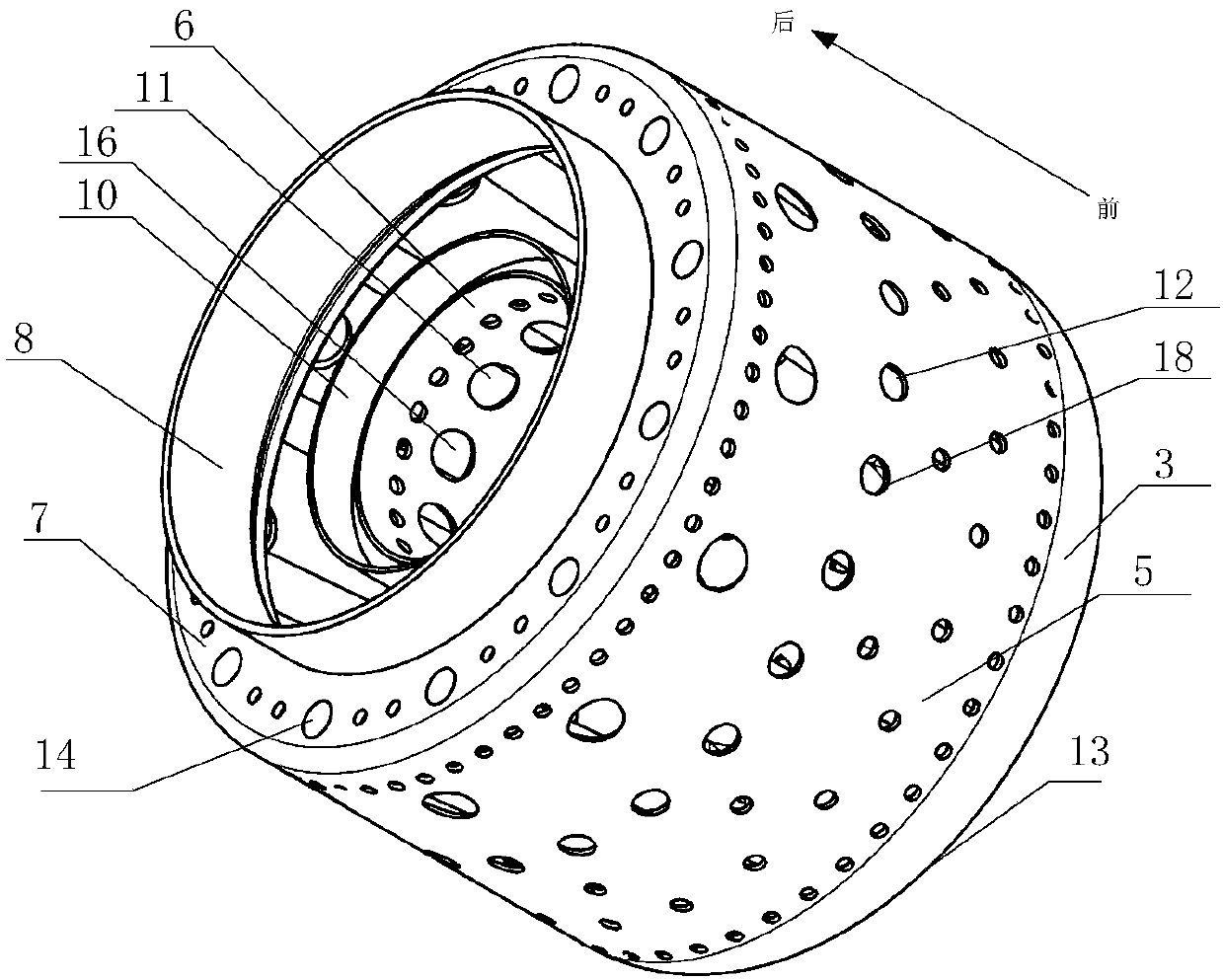 Evaporating pipe type compact combustion chamber