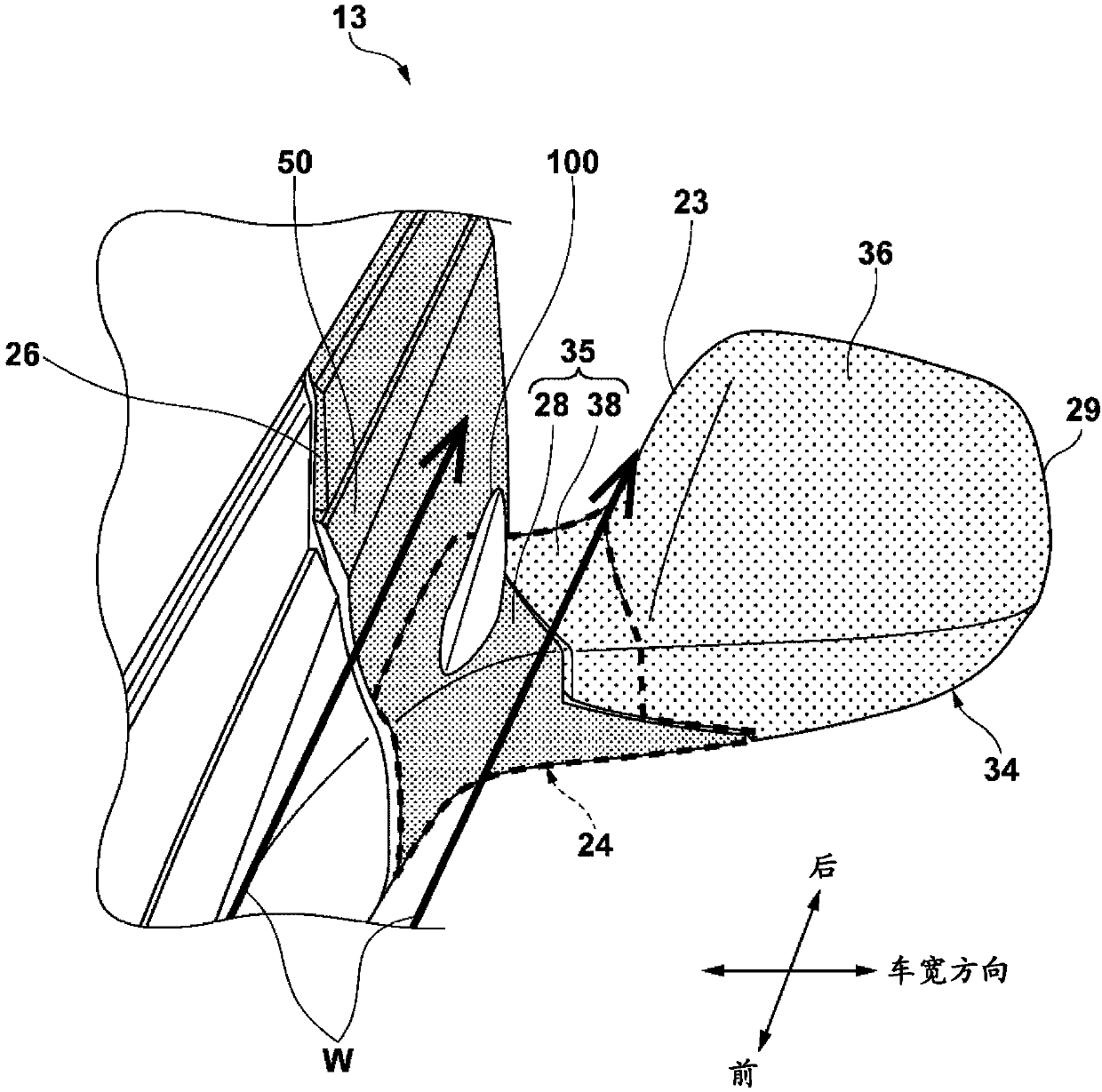 Rearview mirror mounting device