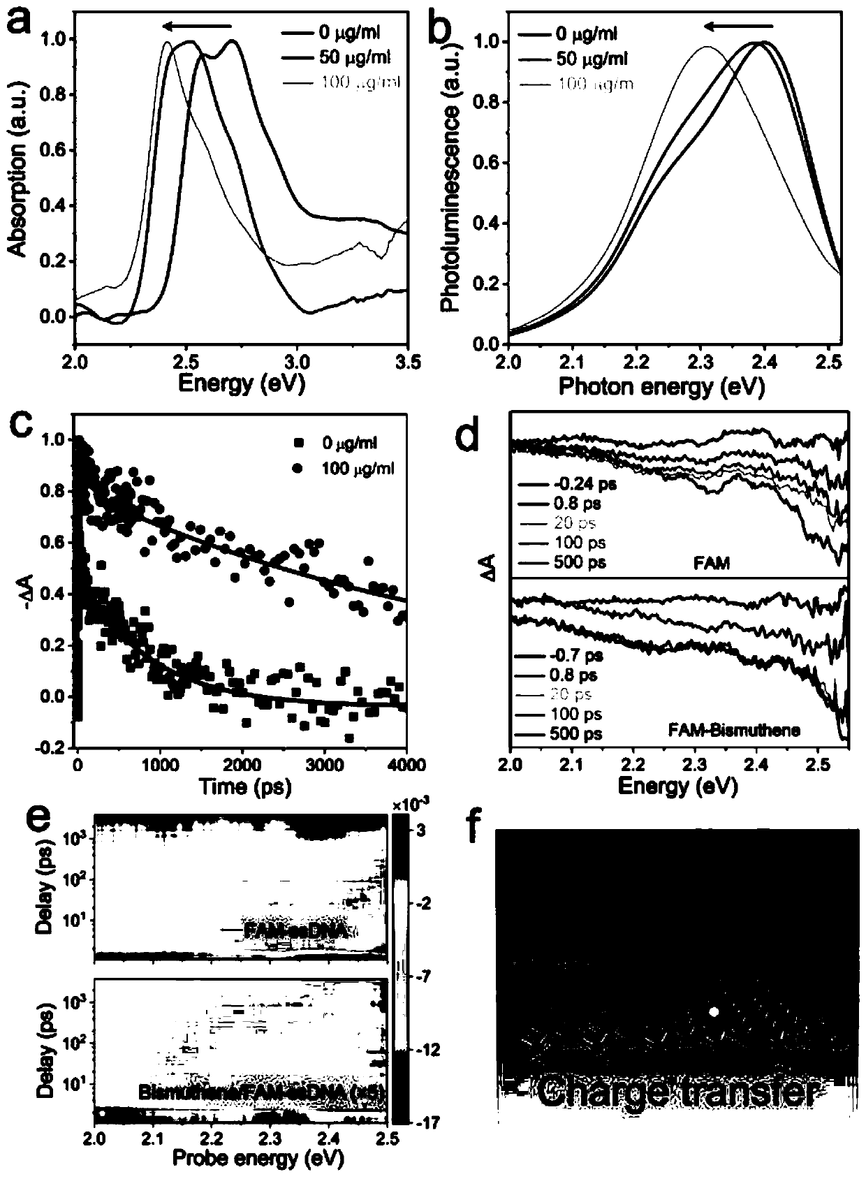 Biosensor based on bismuth-olefin nanosheet fluorescence quenching, miRNA detection kit and application of miRNA detection kit