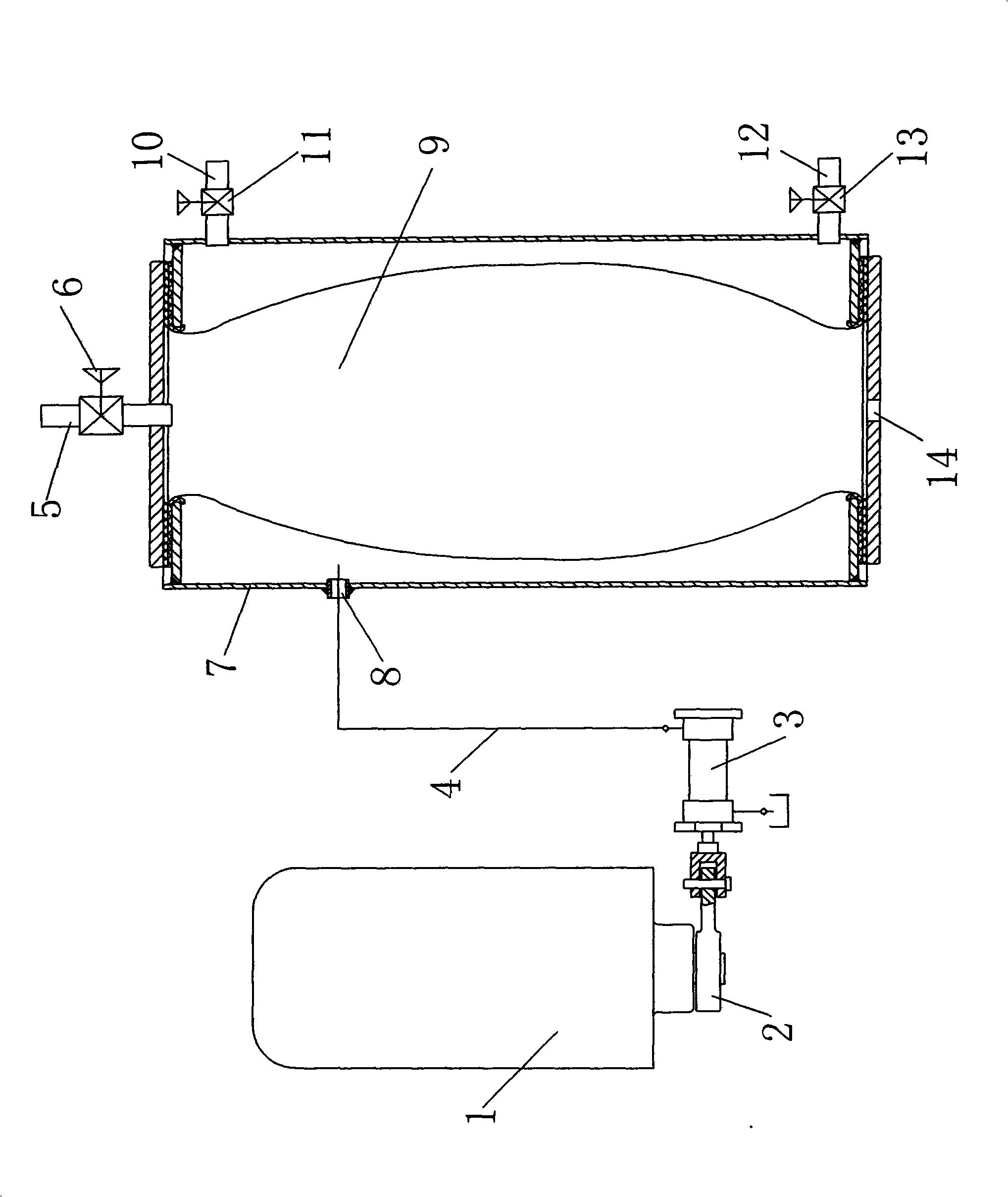 Resin quantitative replacement device