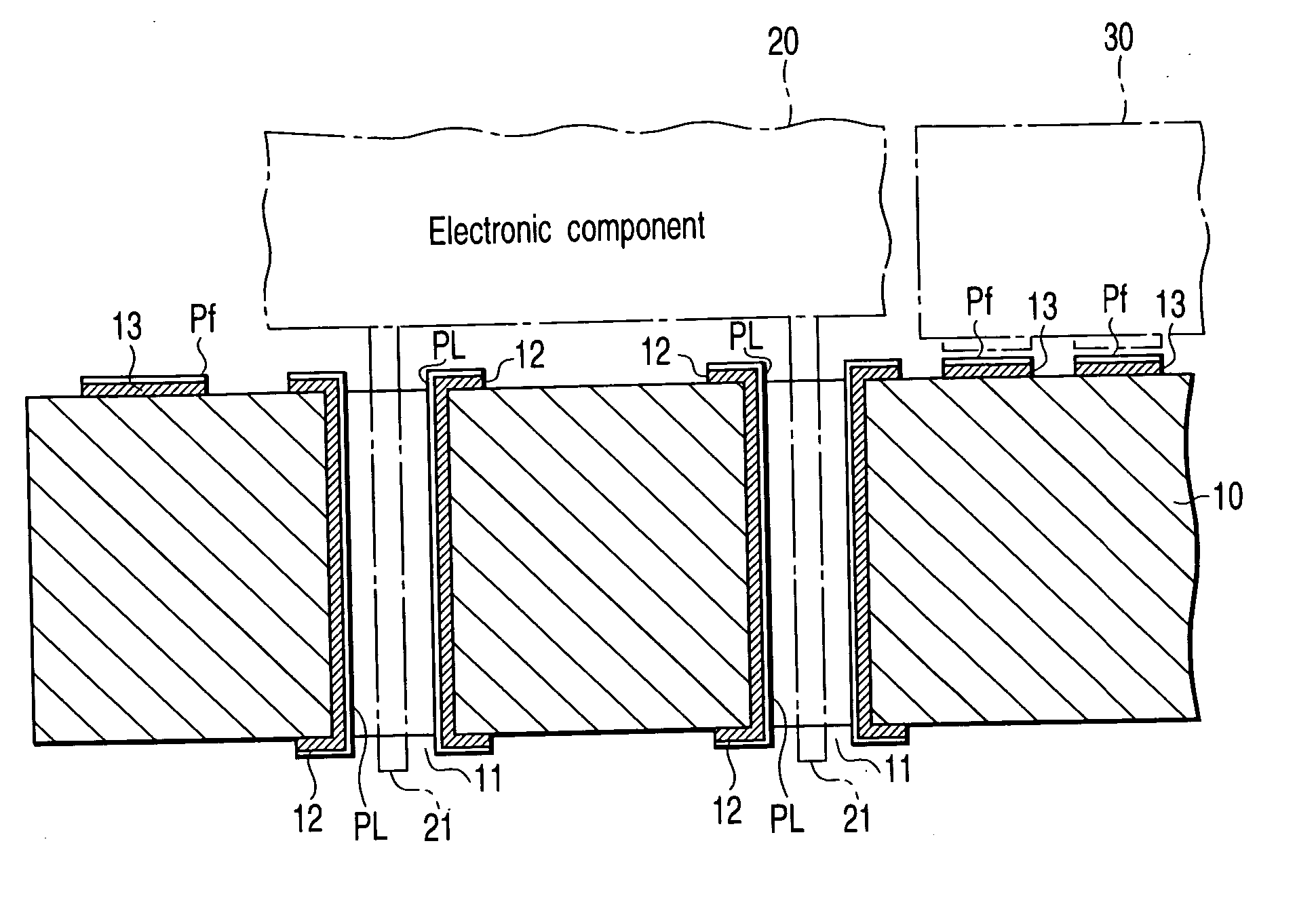 Printed wiring board, electronic component mounting method, and electronic apparatus