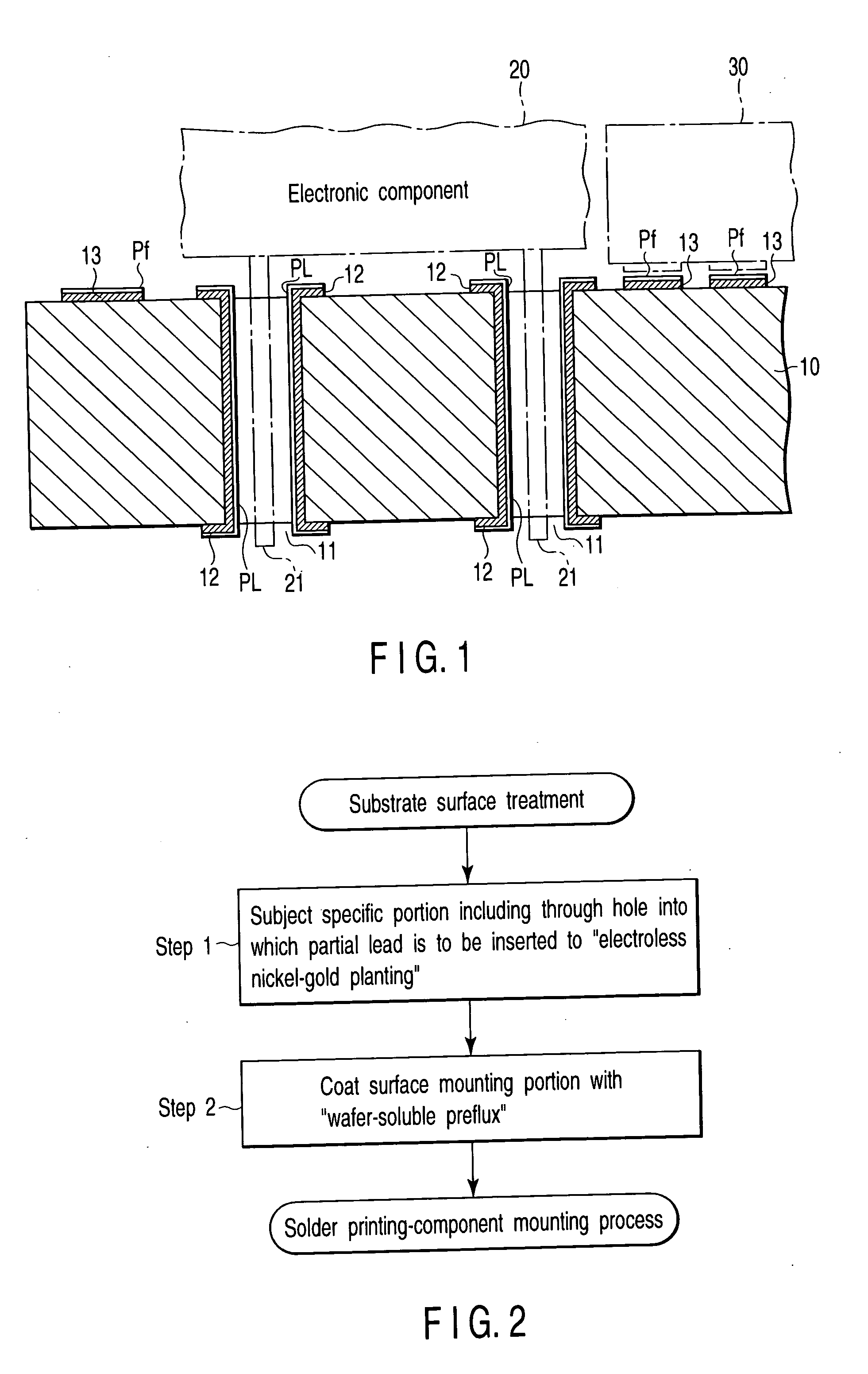 Printed wiring board, electronic component mounting method, and electronic apparatus