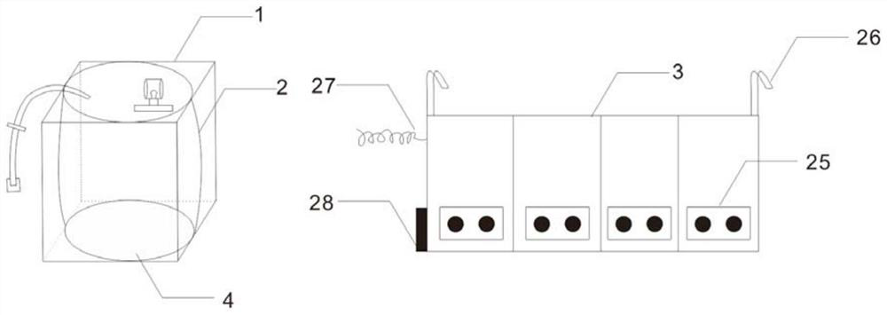 Medical waste liquid collecting and metering device