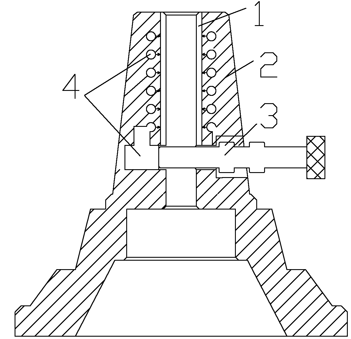 Aerostatic chuck self-adaptive to tube diameters of tubes