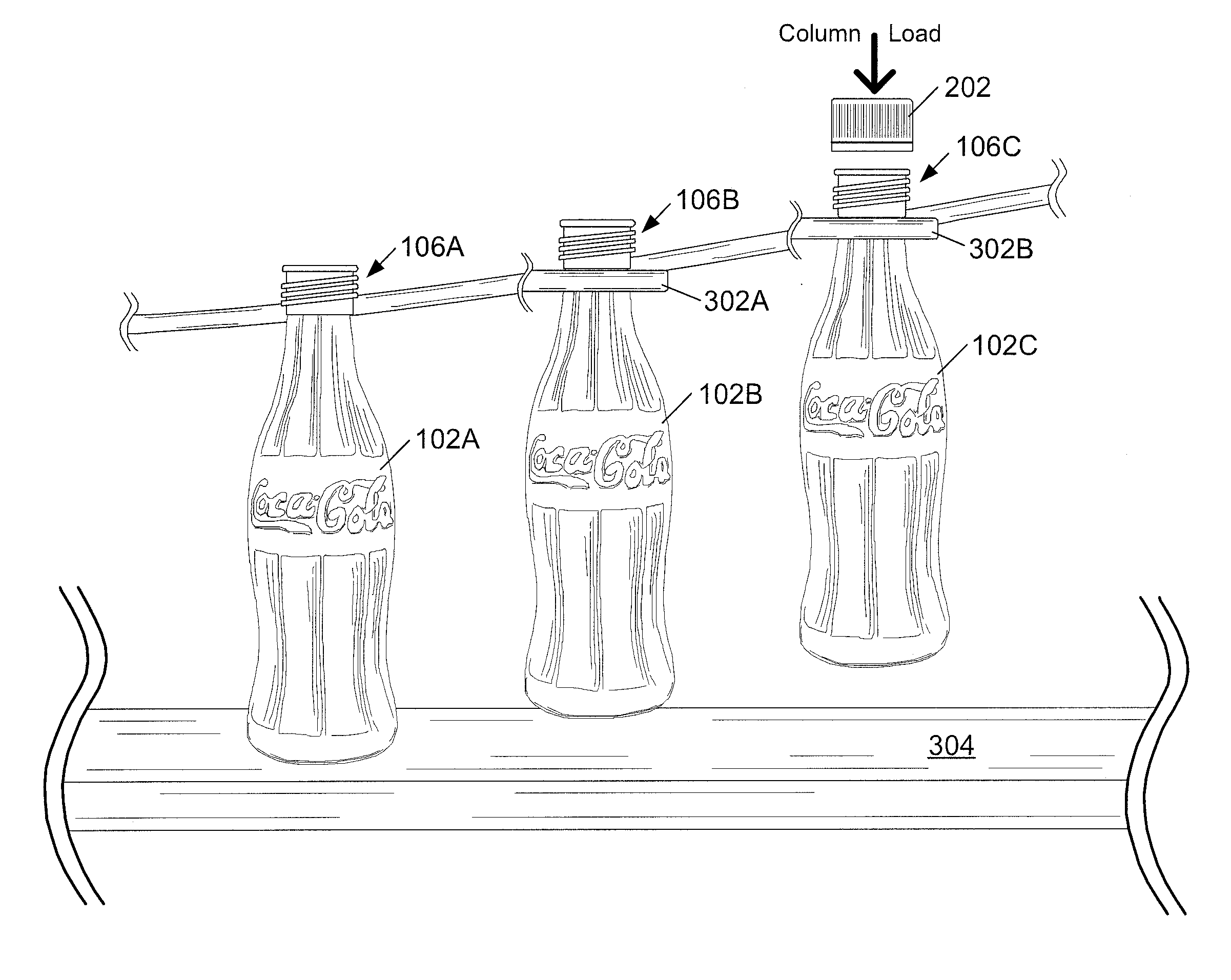 Method of isolating column loading and mitigating deformation of shaped metal vessels