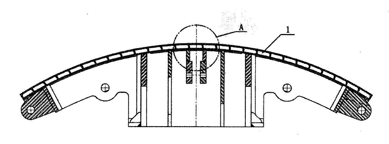 Support system for open-type full cross-section rock tunnel boring machine and support method