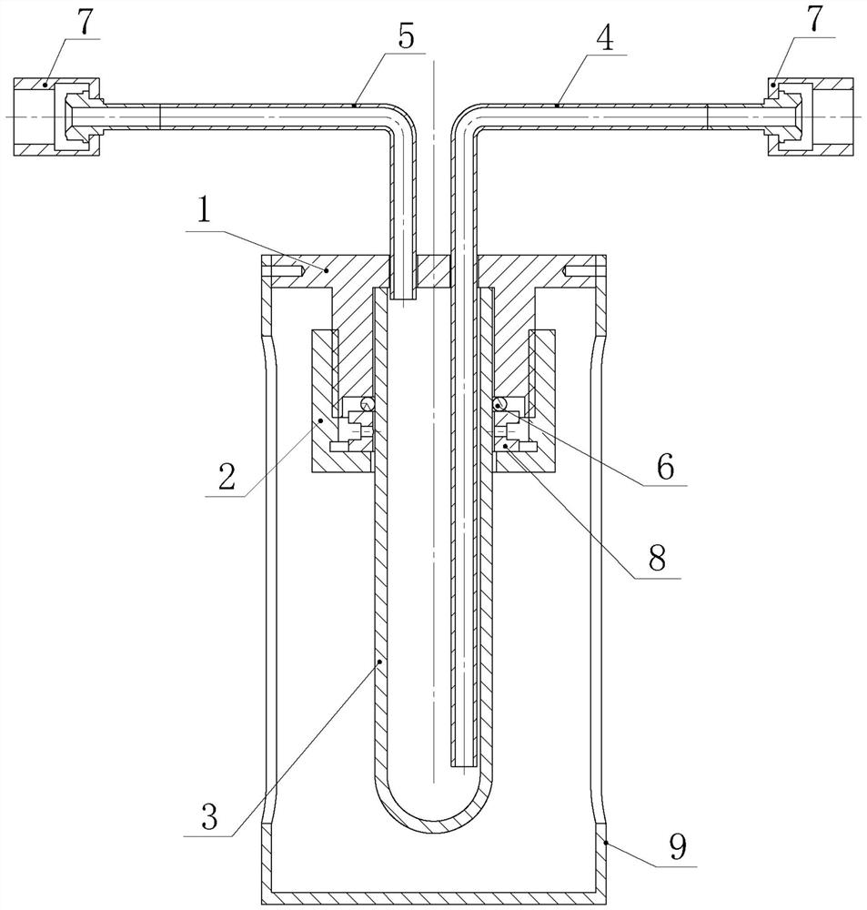 Vacuum coating gas source quick-changing device