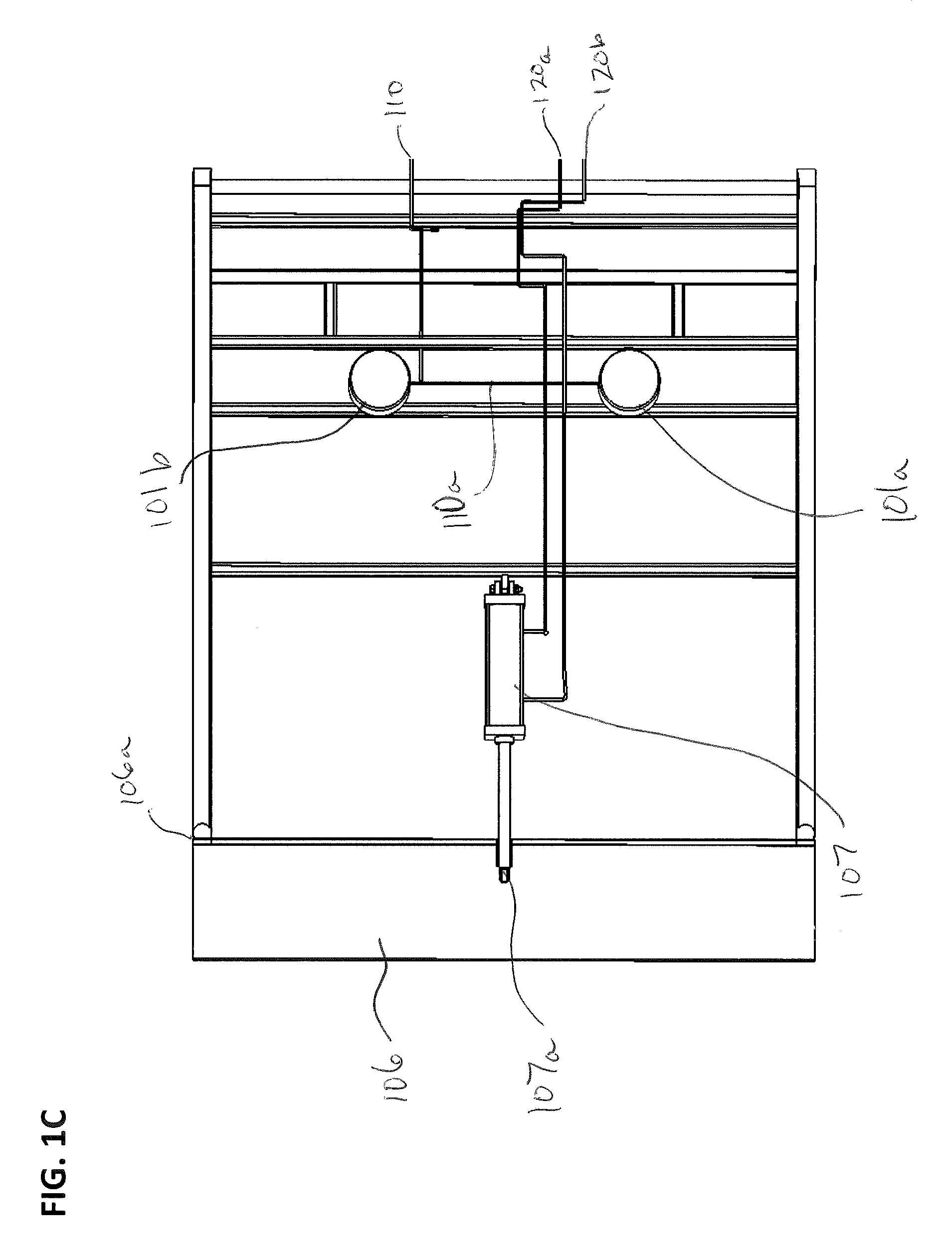 Air bag system for lifting trailer platforms