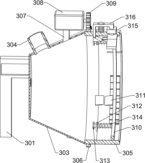 High-speed electric arc machining device with inert gas protection function