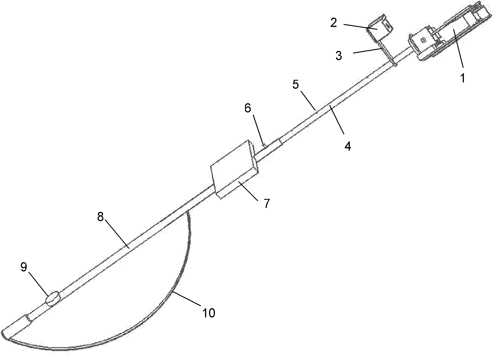 Fruit bag sheathing operation tool