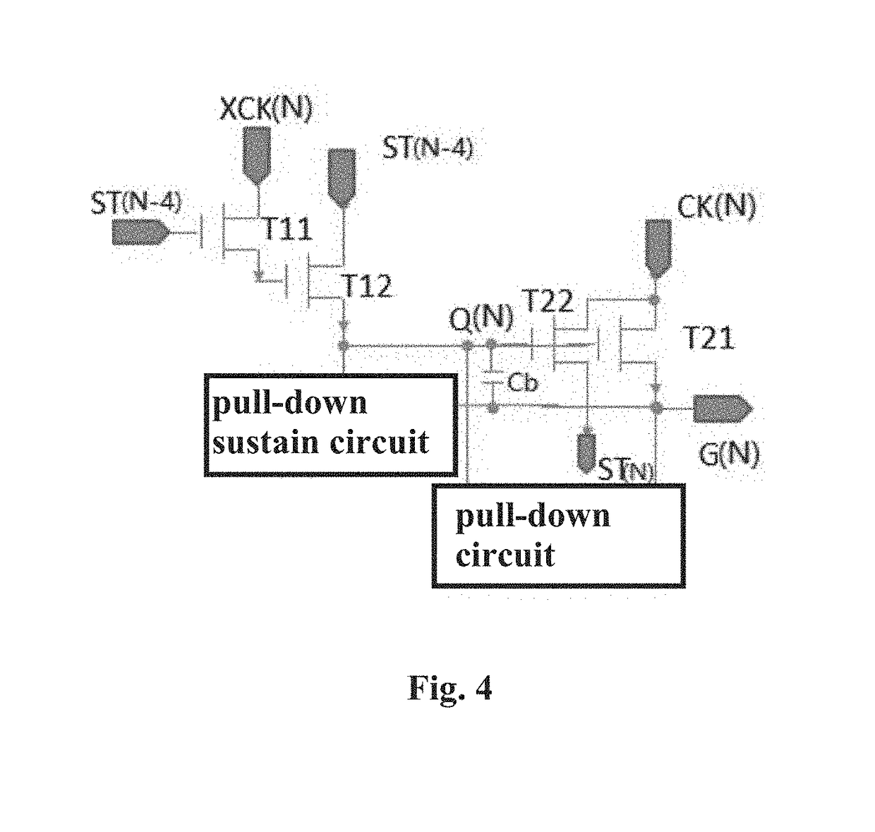 Goa circuit and liquid crystal display device