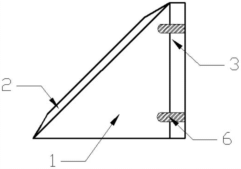 An ultrasonic phased array testing wedge for testing v-shaped corner workpieces