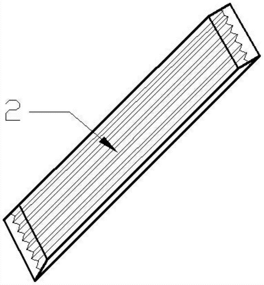 An ultrasonic phased array testing wedge for testing v-shaped corner workpieces