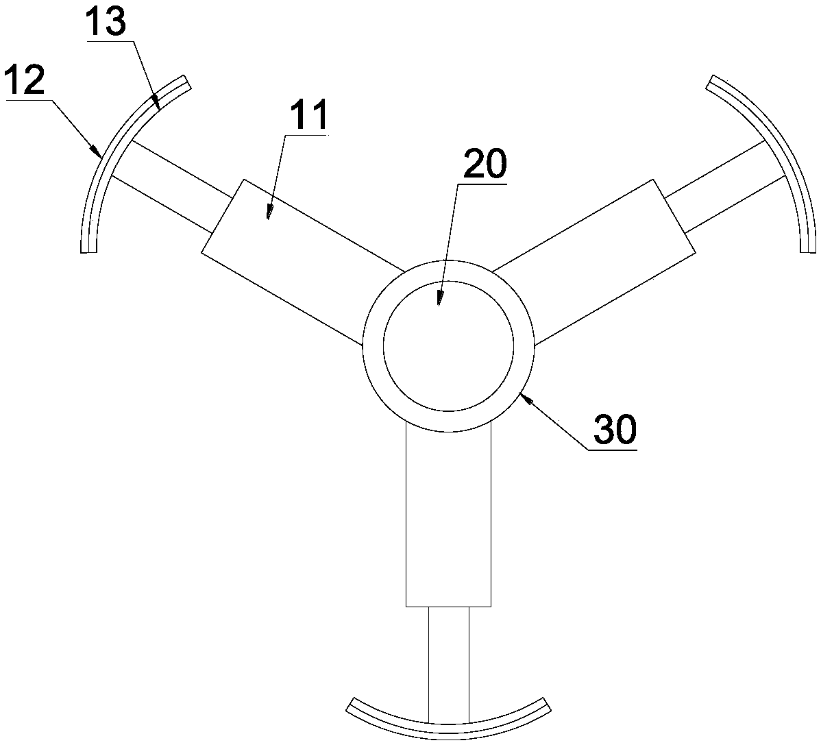 Grinding device easily clamped into inner wall of pipeline