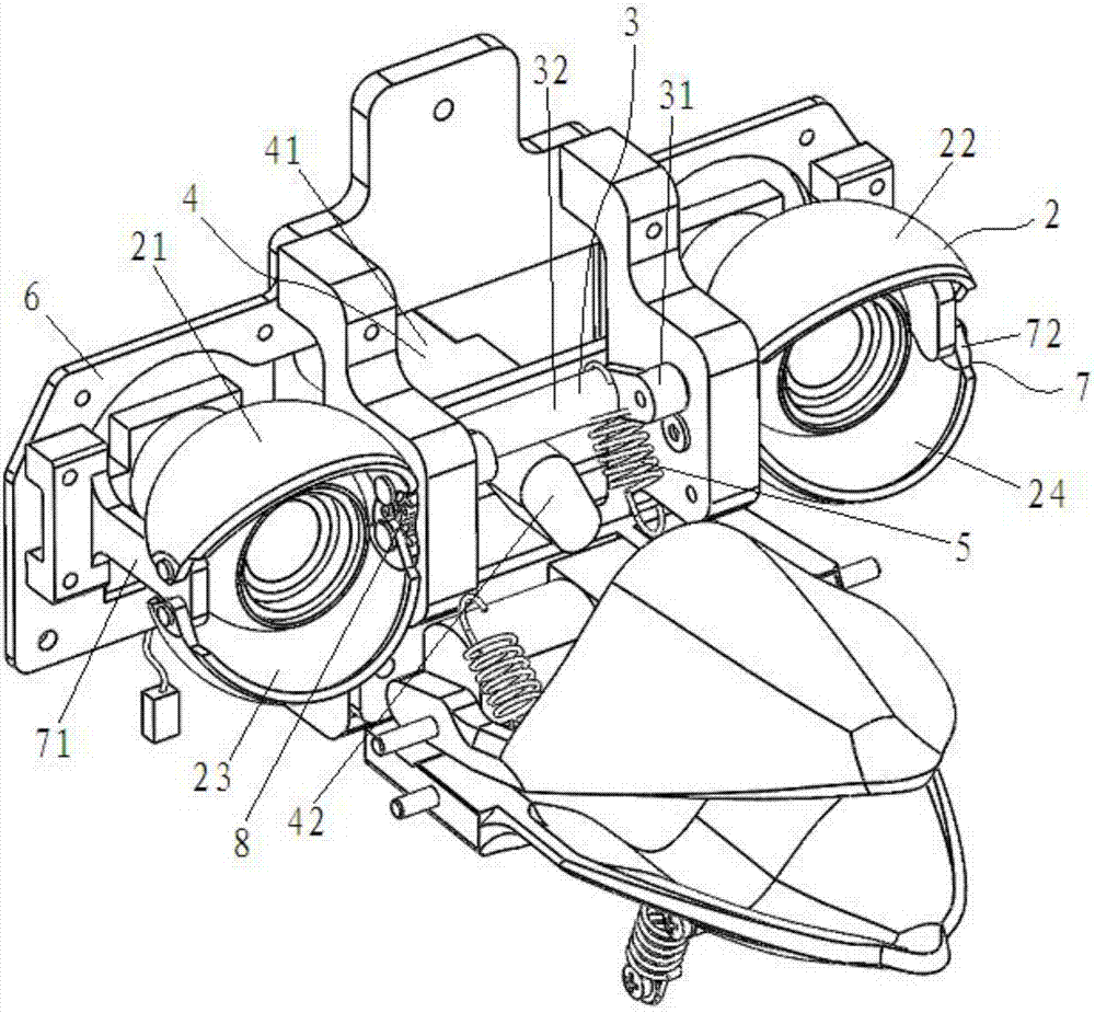 Blinking device suitable for robot and pet robot