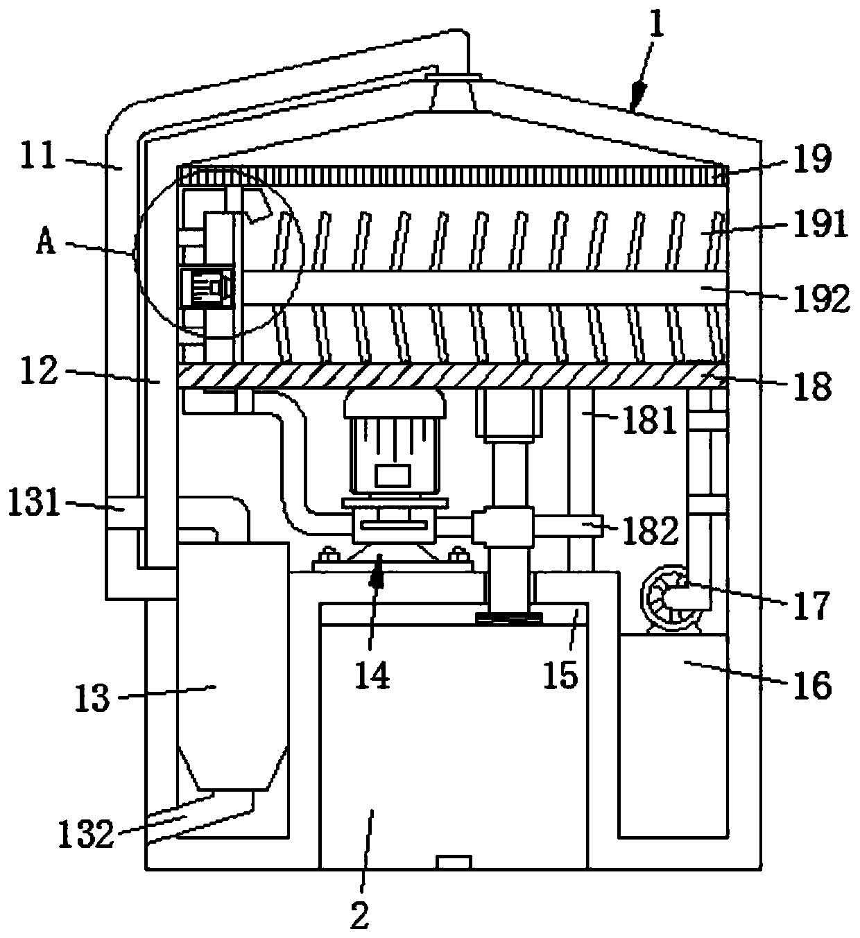 Processing equipment and processing method of nutrient powder for algal reproduction