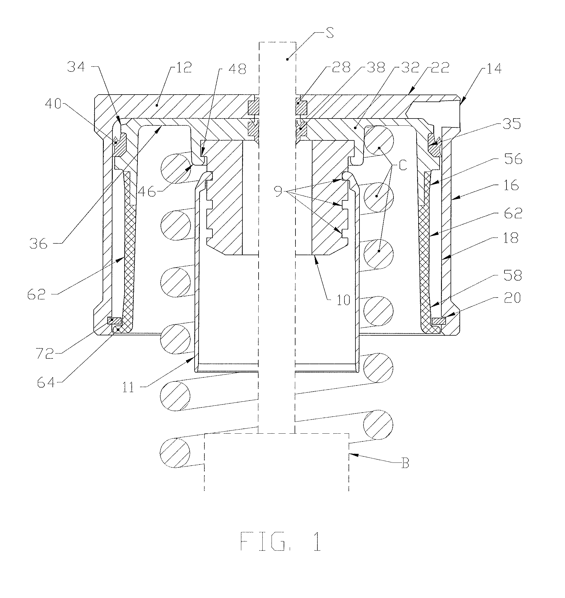 Device for adjusting the height of a vehicle