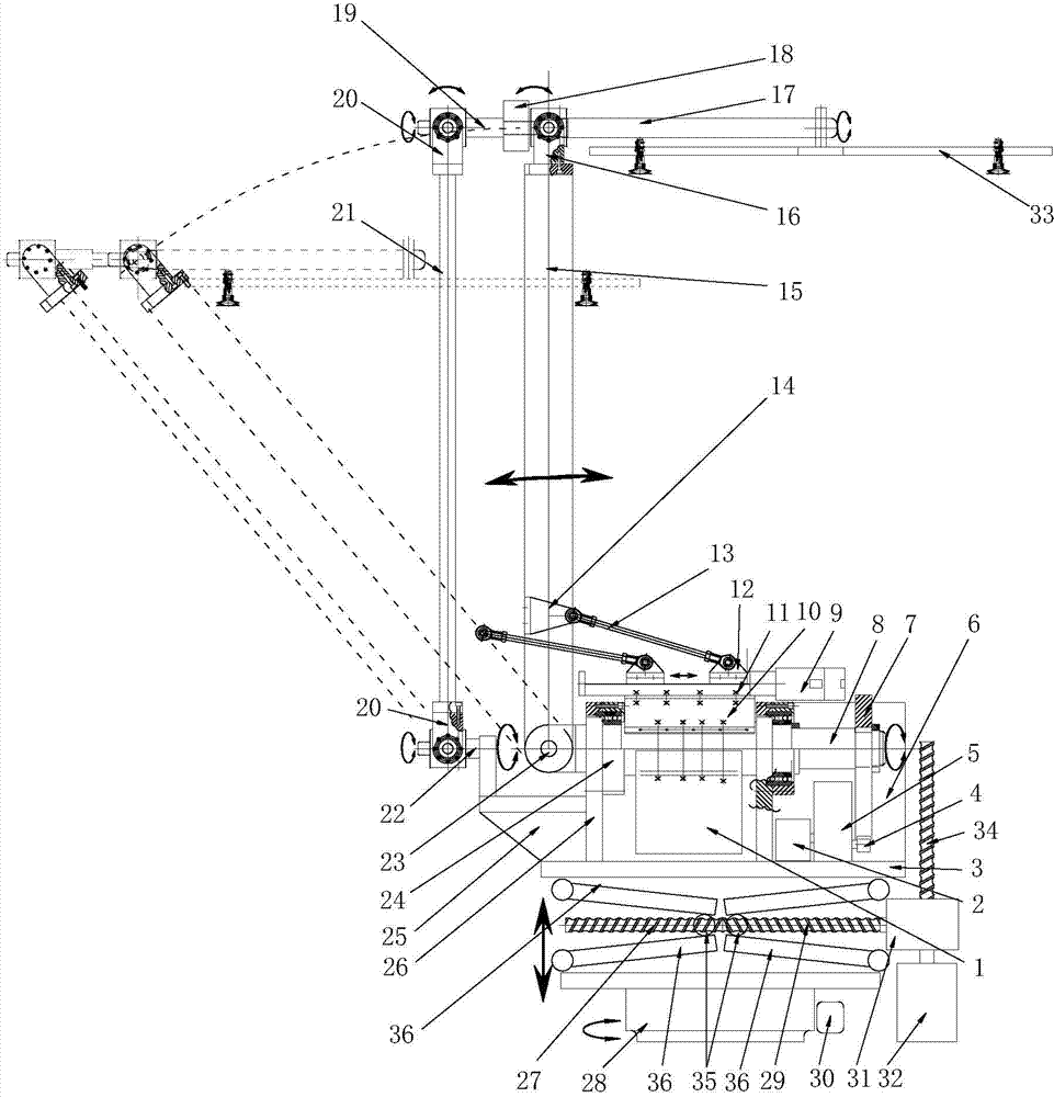 Double-pole bidirectional carrying robot based on parallelism principle