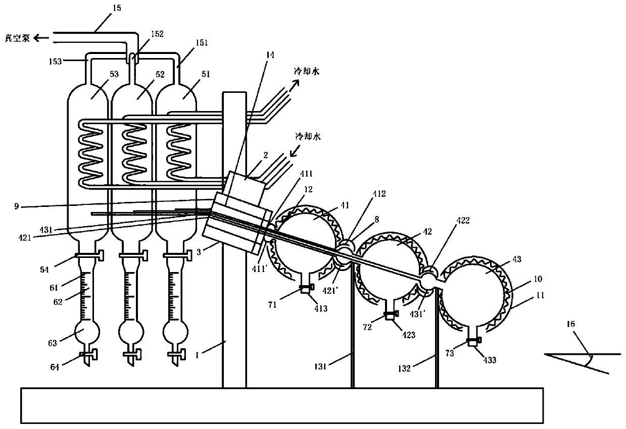 Rotary evaporator capable of accurately and quantitatively recovering several solvents at a time