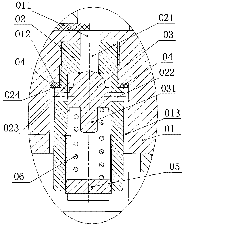 Safety valve of telescopic cylinder