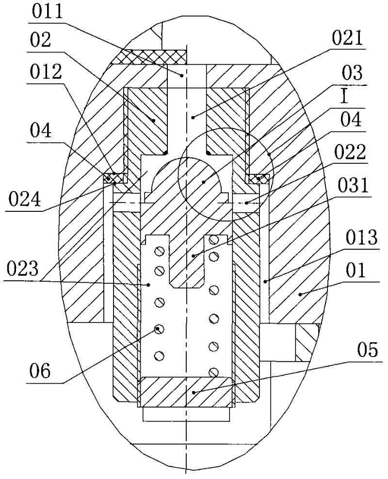 Safety valve of telescopic cylinder