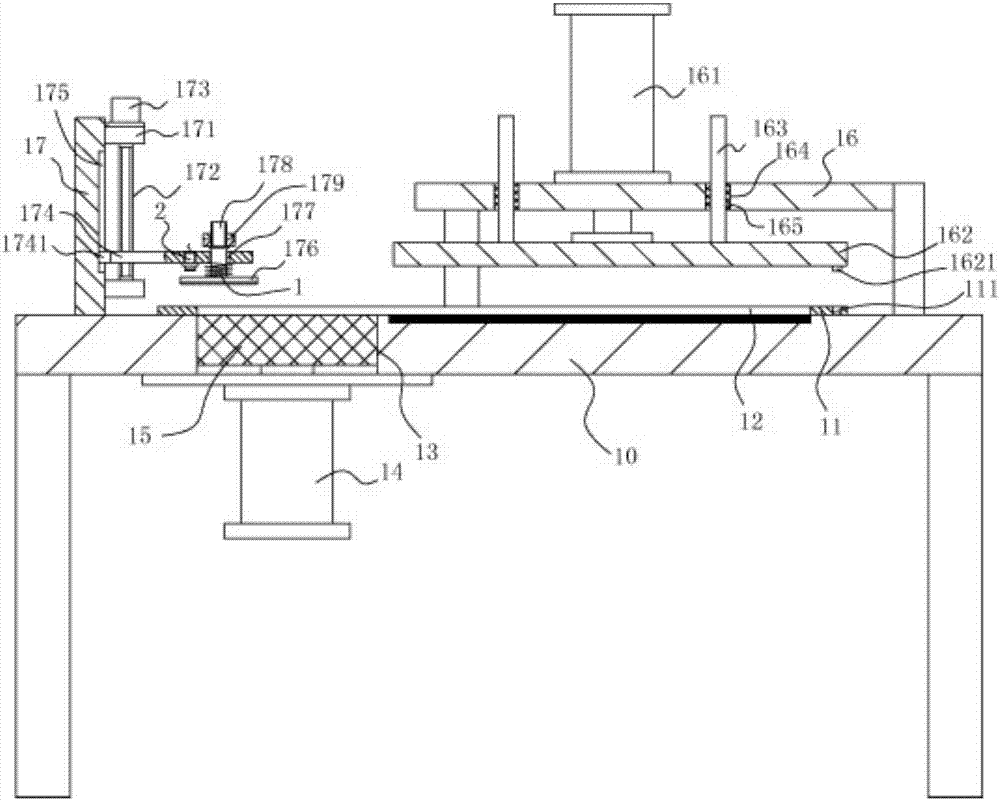 A steel plate bending mechanism with a detection device