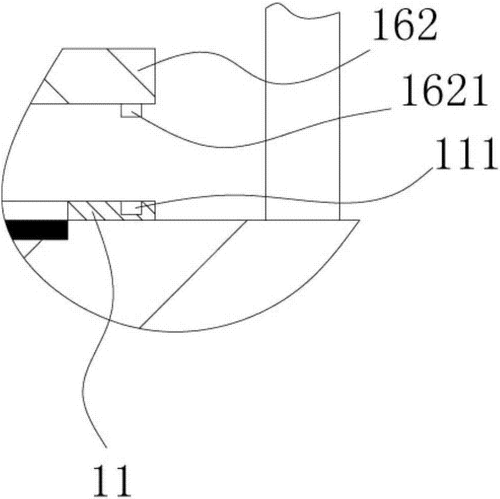 A steel plate bending mechanism with a detection device