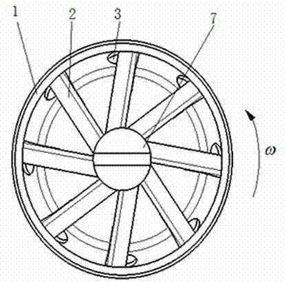 Wheel casing for forced ventilation/heat radiation to rim and brake