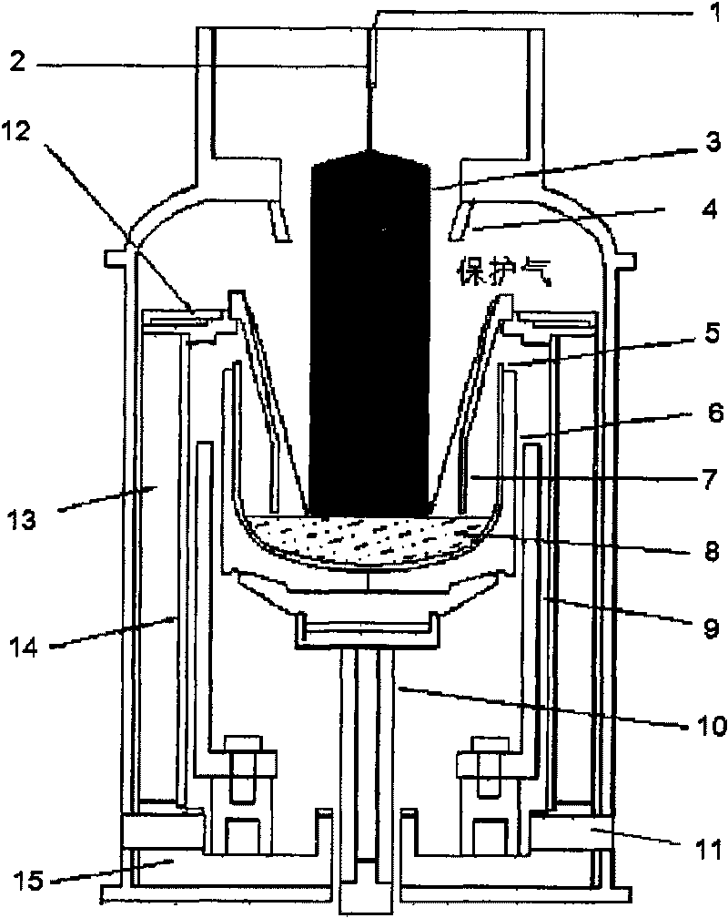 Growth process for N-type solar energy silicon single crystal with minority carrier service life of larger than or equal to 1,000 microseconds