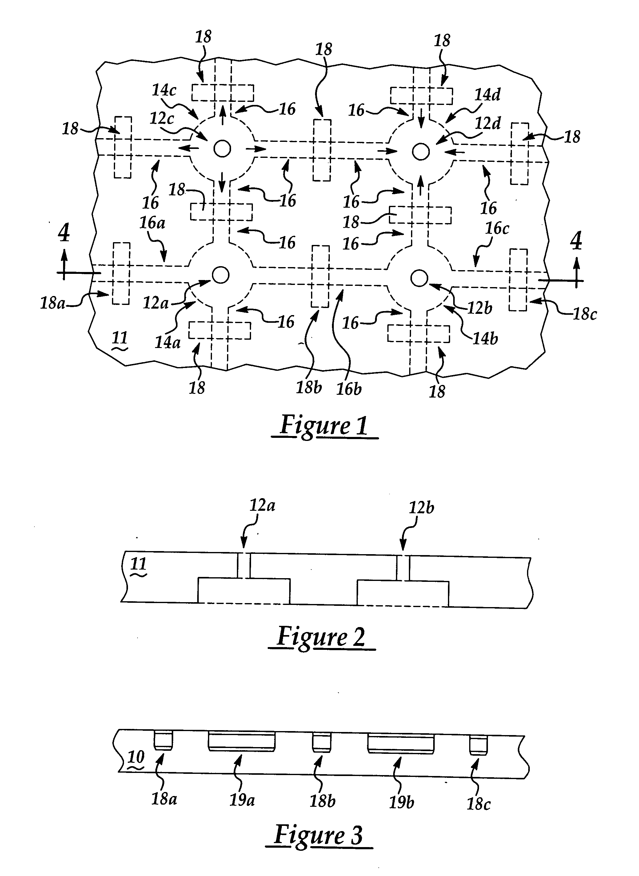 Microfluidic component providing multi-directional fluid movement