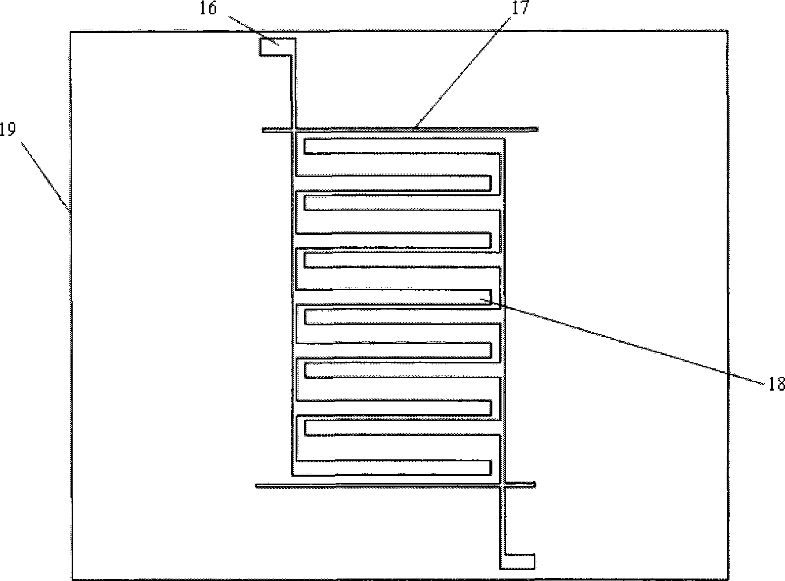 Magnetic drive micro-inertial sensor for increasing detection capacitance and preparation method