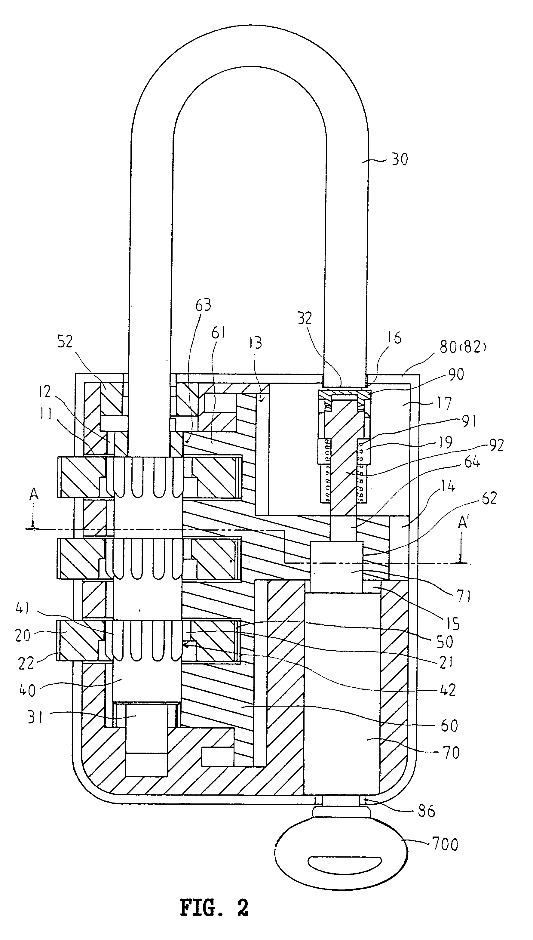 Combination lock capable of being opened by a key