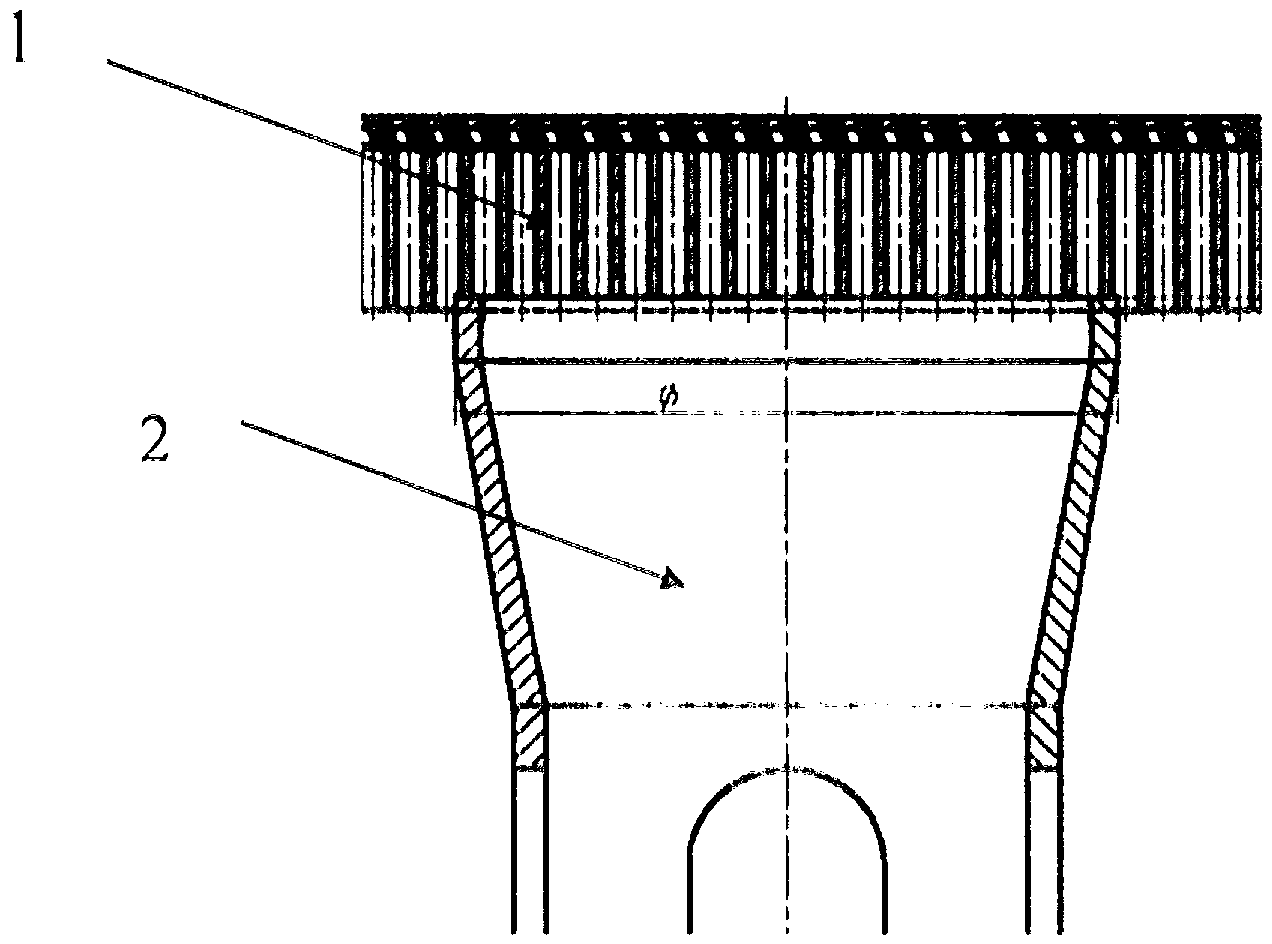 Grating plate device of air heating furnace